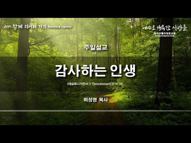 감사하는 인생